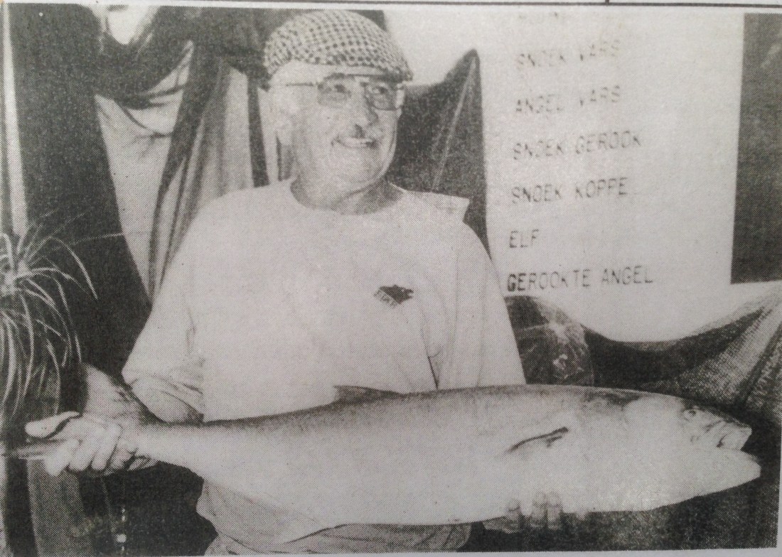 This elf was caught in 1983 in Langebaan and weighed 10,4kg 